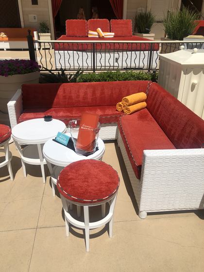 Encore Beach Club — Lower couch