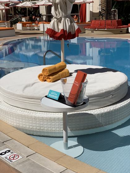 Encore Beach Club — Water daybed