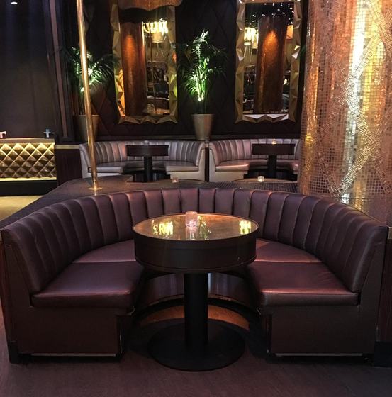 XS Nightclub — Third-tier couch