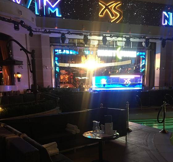 XS Nightclub — Premium poolside daybed
